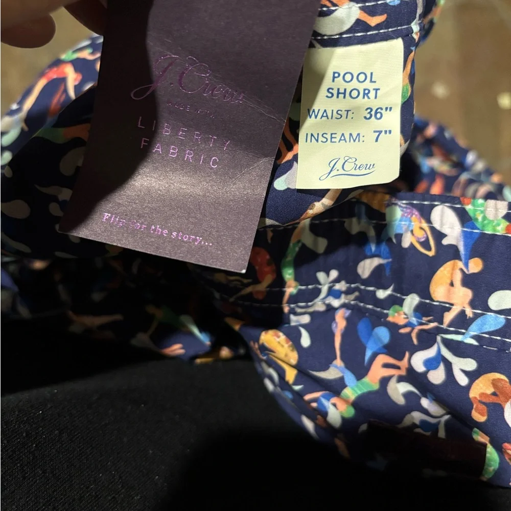 J. Crew Navy Print Shorts